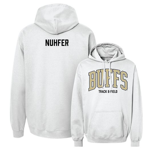 White Track & Field Arch Hoodie - Nick Nuhfer Youth Small