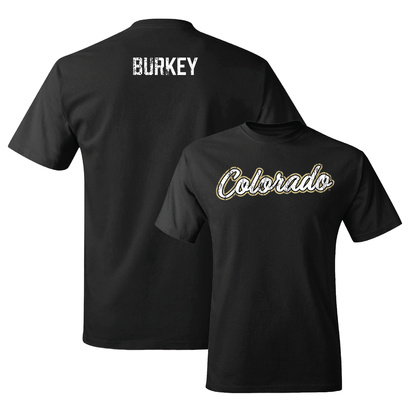 Black Track & Field Script Tee - Riley Burkey Youth Small