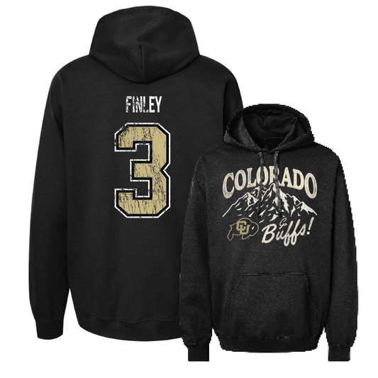 Black Women's Volleyball Mountain Hoodie Youth Small / Rian Finley | #3
