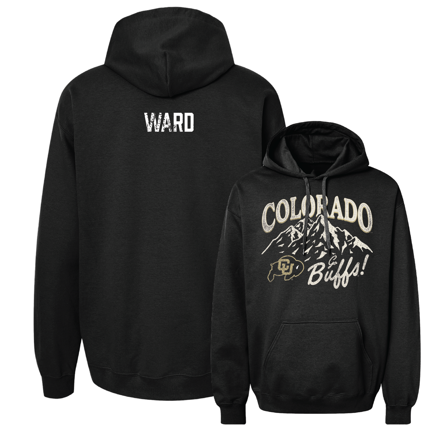 Black Track & Field Mountain Hoodie - Riley Ward Youth Small