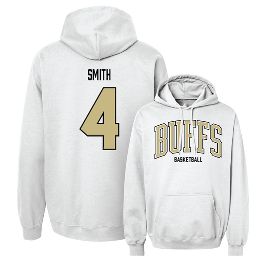 White Women's Basketball Arch Hoodie Youth Small / Sara-Rose Smith | #4