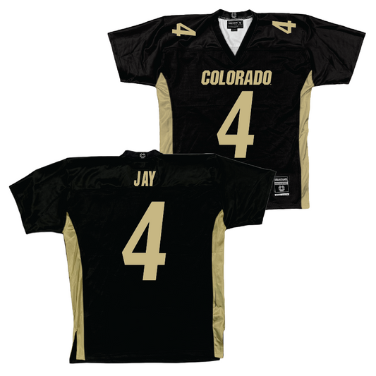 Black Colorado Football Jersey - Travis Jay | #4 Youth Small