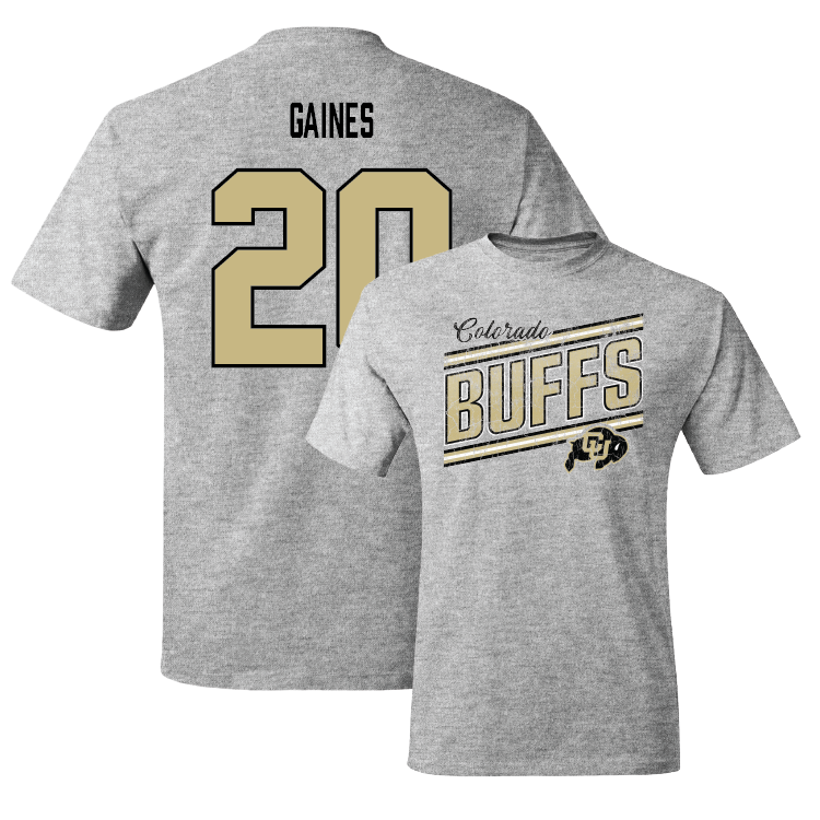 Sport Grey Football Slant Tee Youth Small / Willie Gaines | #20
