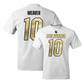 White Football Shirsey Comfort Colors Tee 9 Youth Small / Xavier Weaver | #10