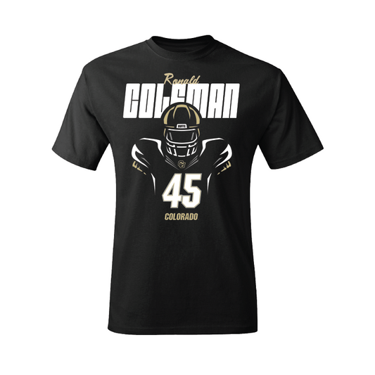 Football Black Silhouette Tee - Ronald Coleman