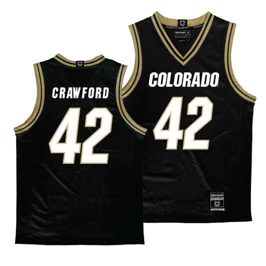 Colorado Men's Black Basketball Jersey  - Andrew Crawford