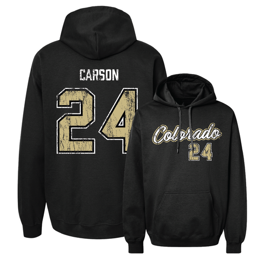 Women's Lacrosse Black Script Hoodie - Mary Carson