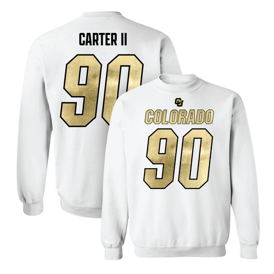 Football White Shirsey Crew  - Taurean Carter II