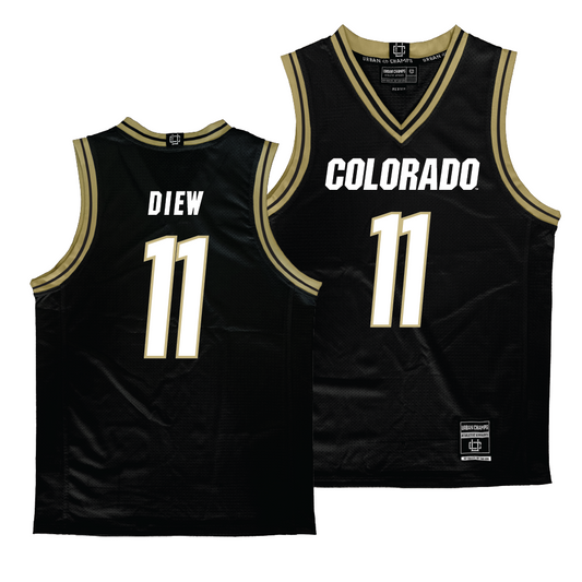 Colorado Women's Black Basketball Jersey  - Nyamer Diew