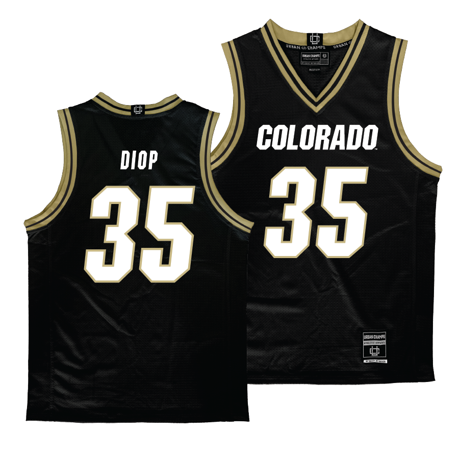Colorado Men's Black Basketball Jersey - Assane Diop | #35