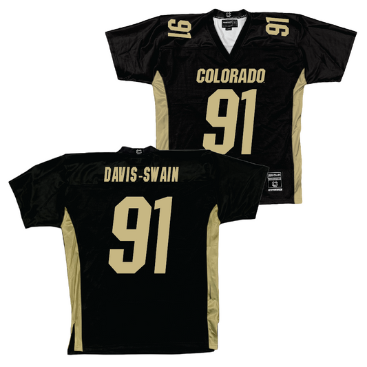 Colorado Football Black Jersey   - Brandon Davis-Swain