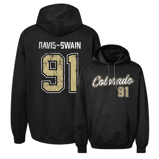 Football Black Script Hoodie  - Brandon Davis-Swain