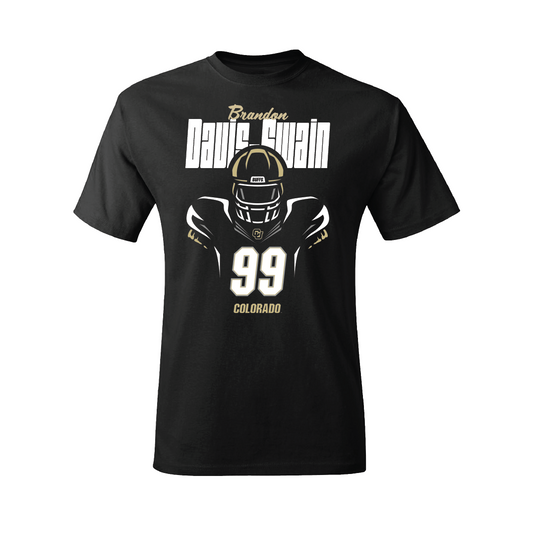 Football Black Silhouette Tee  - Brandon Davis-Swain