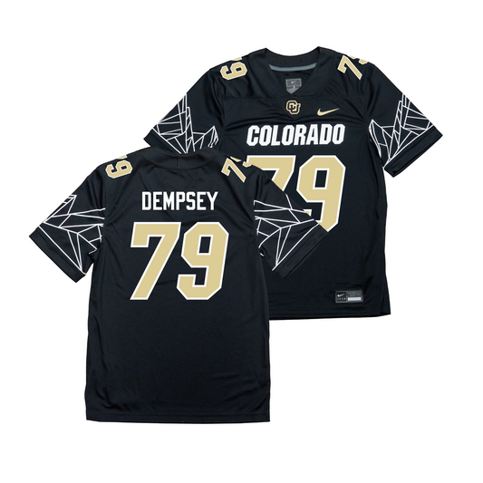 Nike Colorado Buffs Black NIL Game Replica Football Jersey - Camden Dempsey | #79