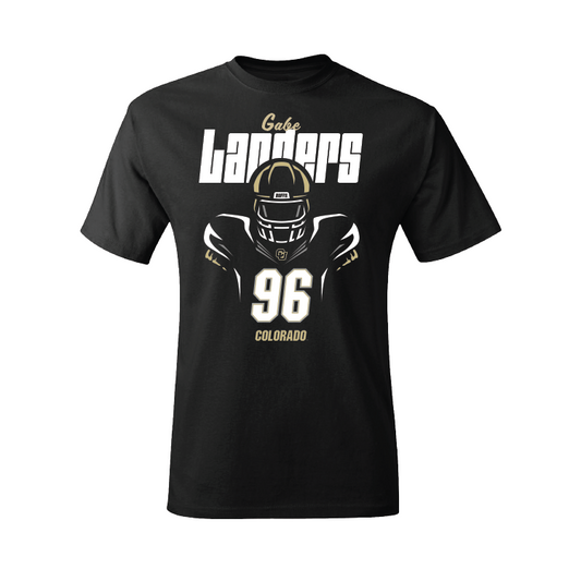 Football Black Silhouette Tee - Gabe Landers