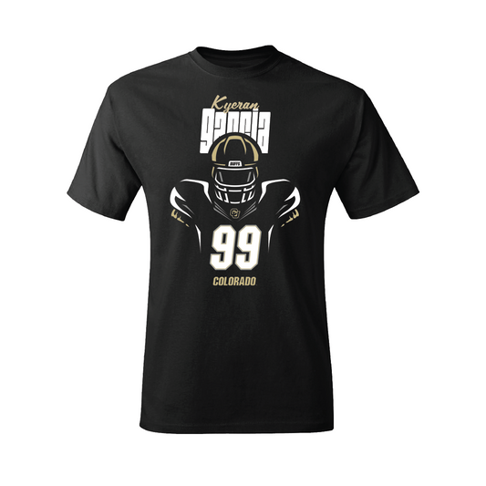 Football Black Silhouette Tee  - Kyeran Garcia