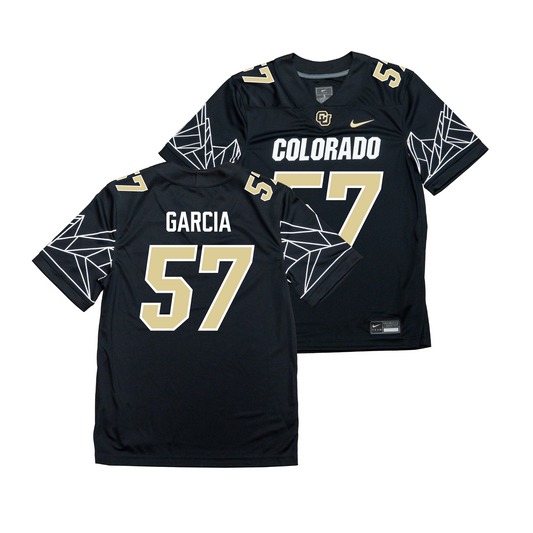 Nike Colorado Buffs Black NIL Game Replica Football Jersey - Kyeran Garcia