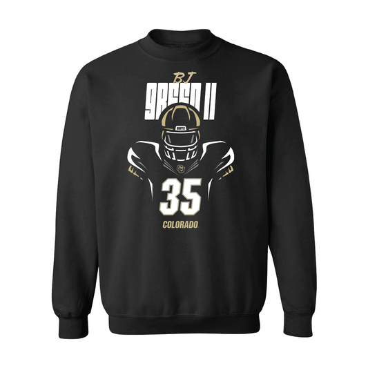 Football Black Silhouette Crew  - BJ Green II