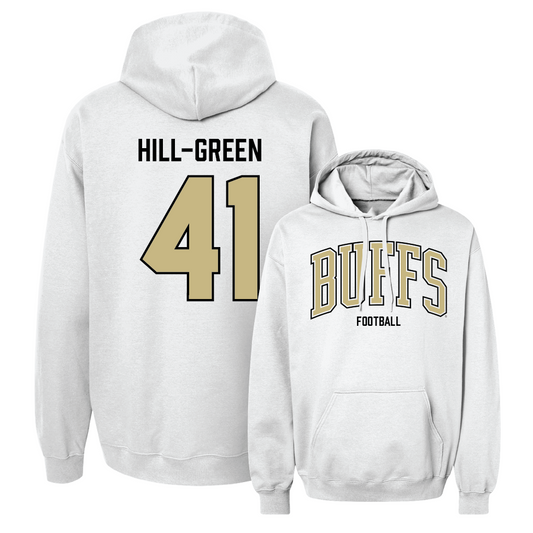 Football White Arch Hoodie  - Nikhai Hill-Green