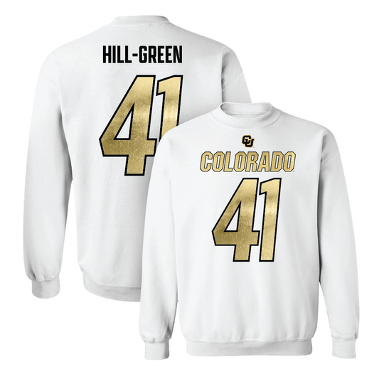 Football White Shirsey Crew  - Nikhai Hill-Green