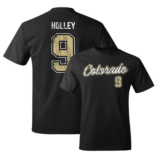 Women's Soccer Black Script Tee  - Jace Holley