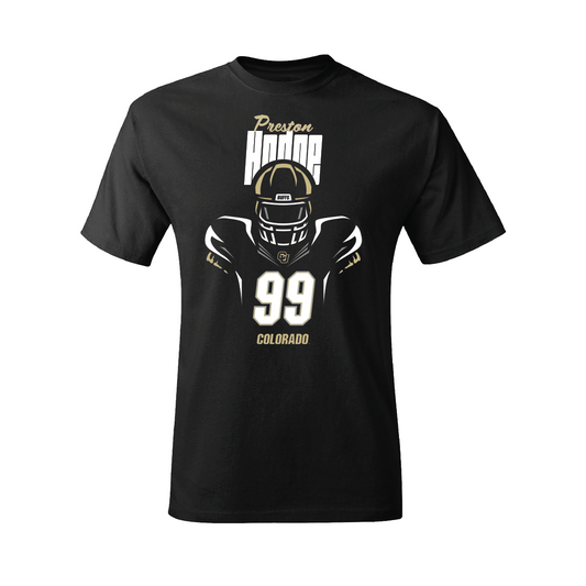 Football Black Silhouette Tee  - Preston Hodge