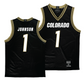 Colorado Women's Black Basketball Jersey  - Ayianna Johnson