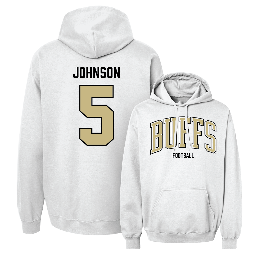 Football White Arch Hoodie  - RJ Johnson