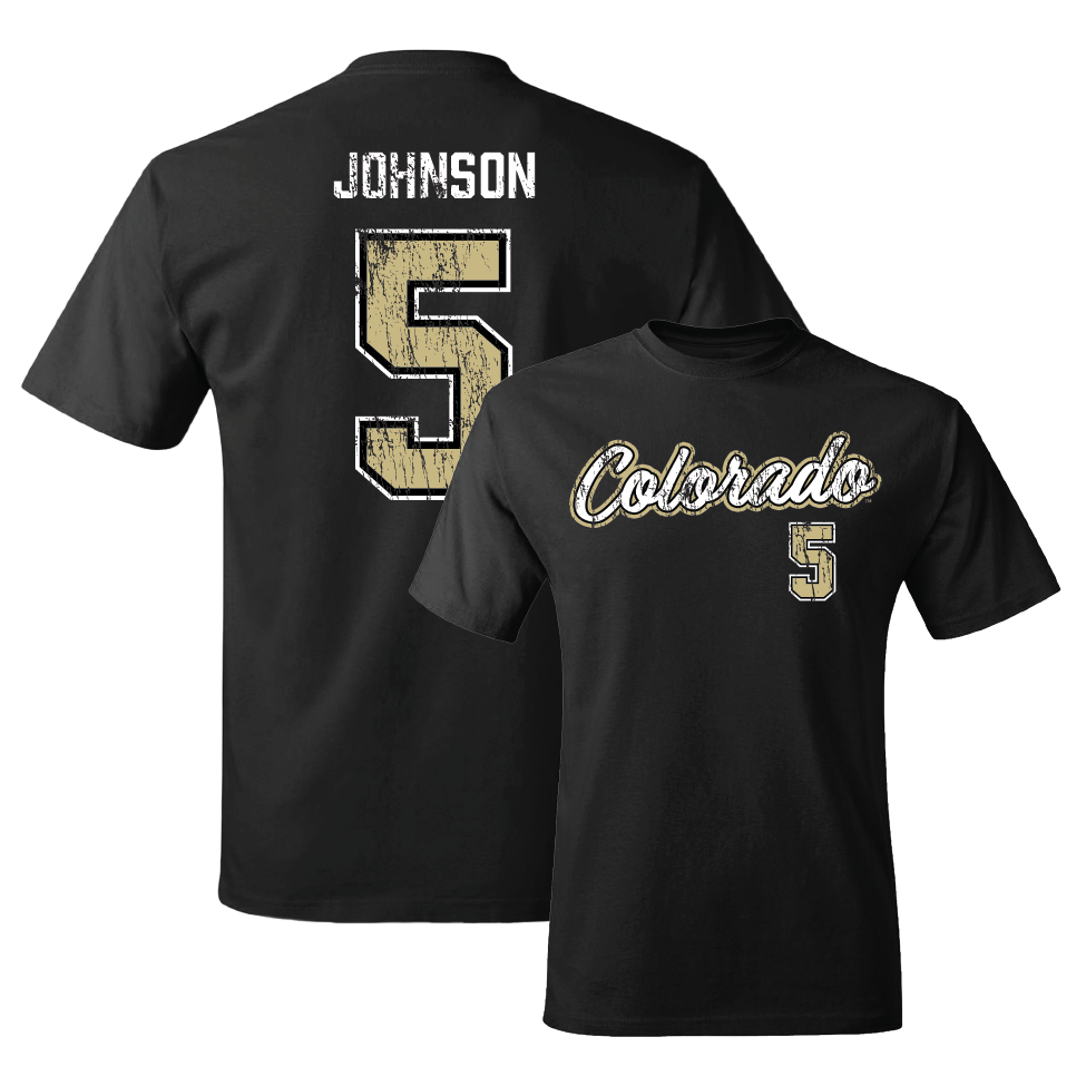 Football Black Script Tee  - RJ Johnson