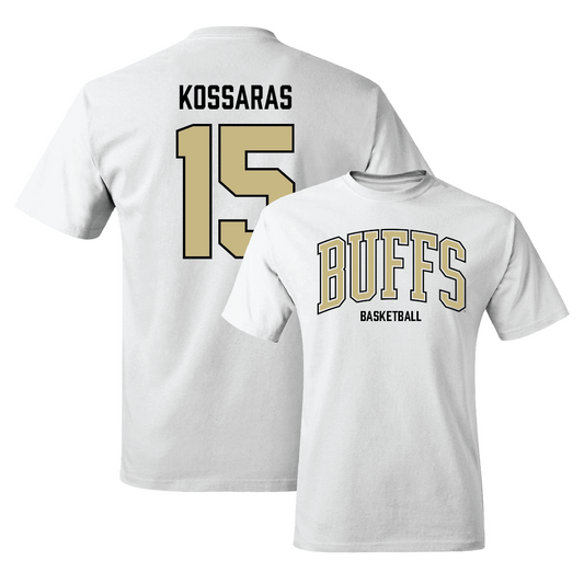 Men's Basketball White Arch Tee  - Felix Kossaras