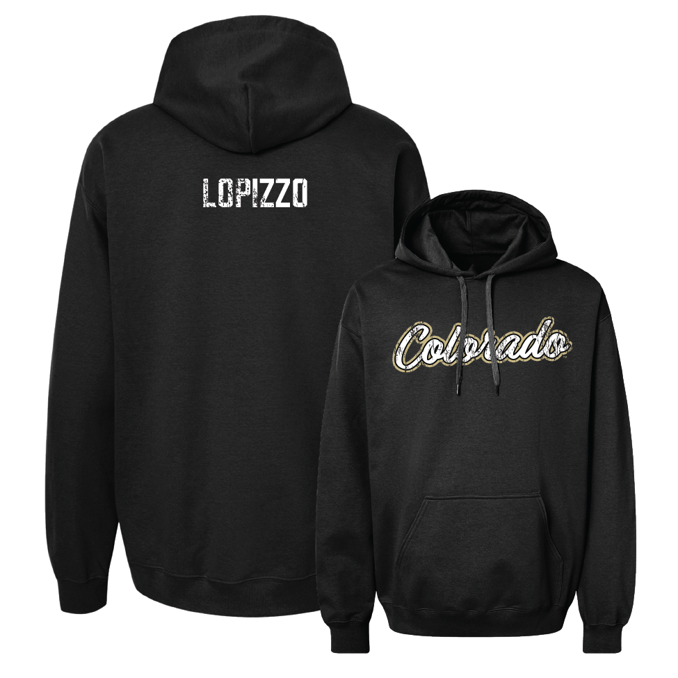 Women's Cross Country Black Script Hoodie  - Gioana Lopizzo