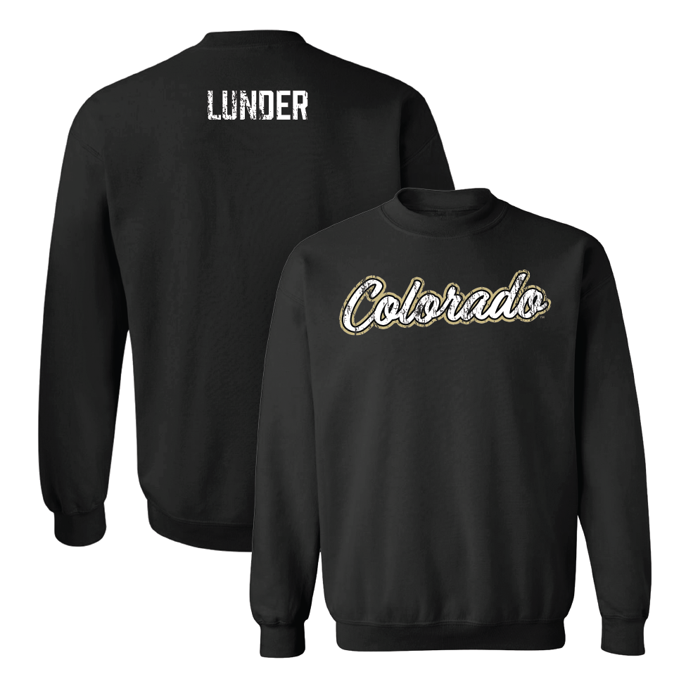 Women's Skiing Black Script Crew  - Cathinka Lunder