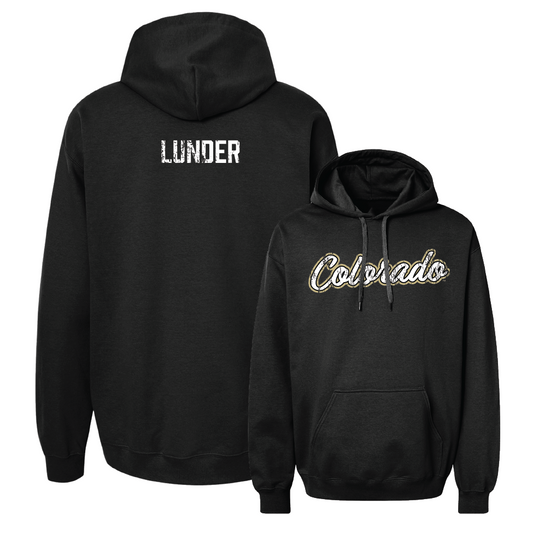 Women's Skiing Black Script Hoodie  - Cathinka Lunder