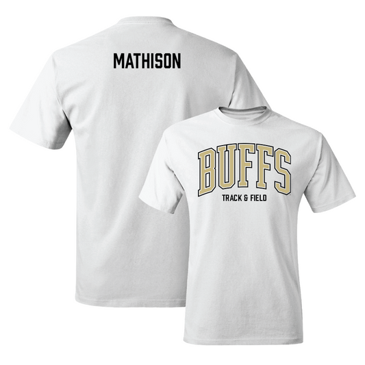 Track & Field White Arch Tee - Kole Mathison