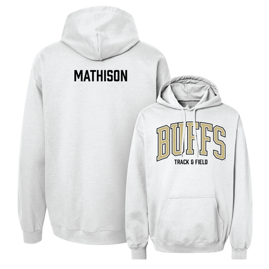 Track & Field White Arch Hoodie - Kole Mathison