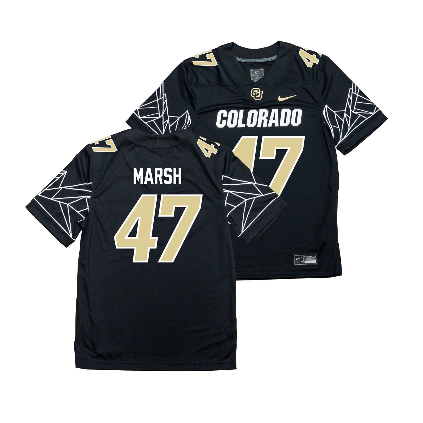 Nike Colorado Buffs Black NIL Game Replica Football Jersey - Gavin Marsh | #47