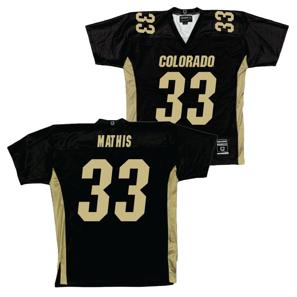 Colorado Football Black Jersey   - Kole Mathis