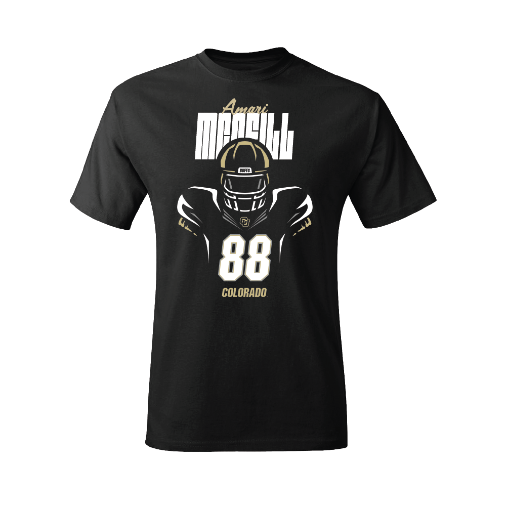 Football Black Silhouette Tee - Amari McNeill