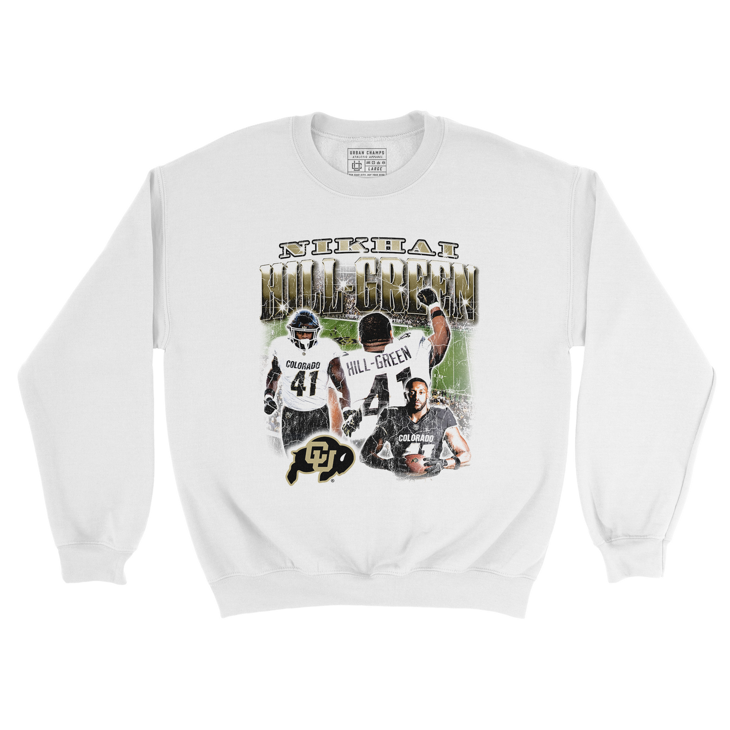 EXCLUSIVE RELEASE: Nikhai Hill Green 90s White Crew