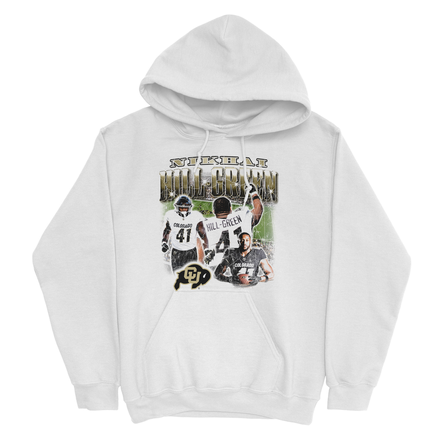 EXCLUSIVE RELEASE: Nikhai Hill Green 90s White Hoodie