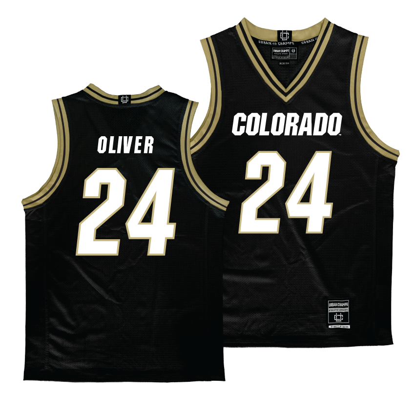 Colorado Women's Black Basketball Jersey  - Grace Oliver