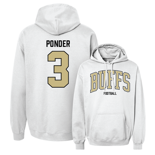 Football White Arch Hoodie  - Dominiq Ponder