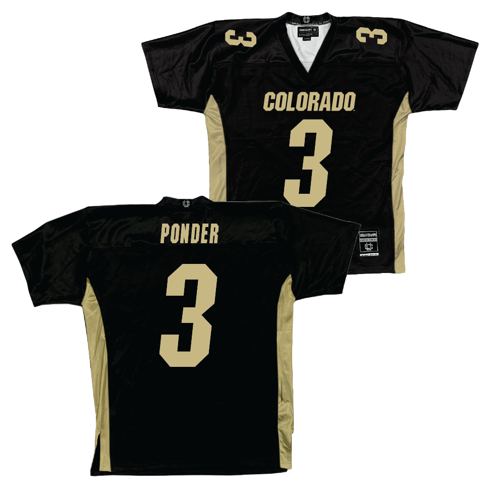 Colorado Football Black Jersey   - Dominiq Ponder