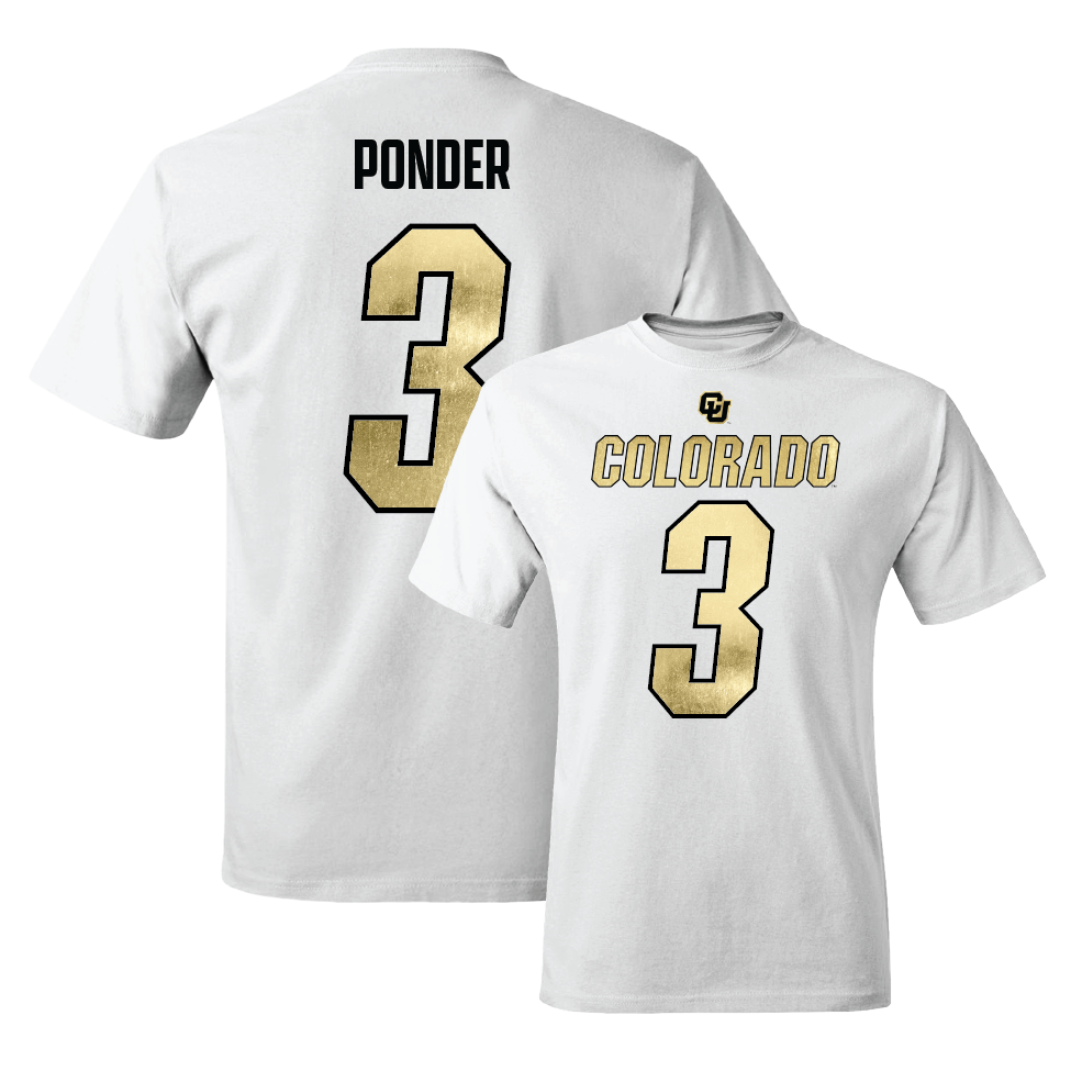 Football White Shirsey Comfort Colors Tee  - Dominiq Ponder