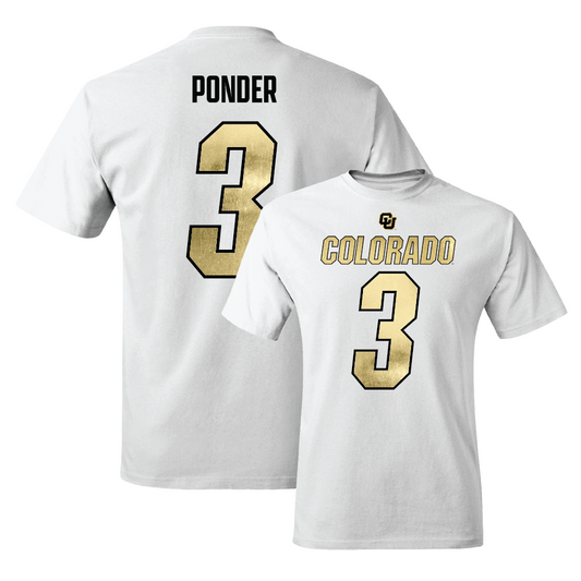 Football White Shirsey Comfort Colors Tee  - Dominiq Ponder