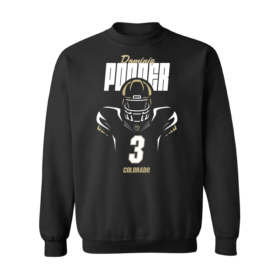 Football Black Silhouette Crew  - Dominiq Ponder