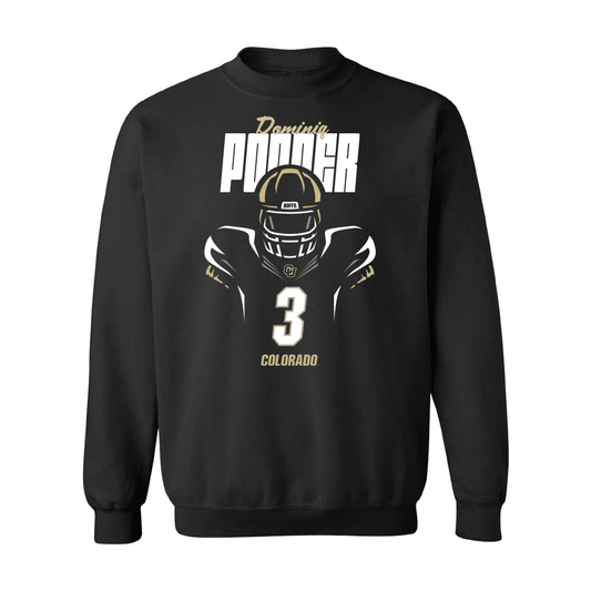 Football Black Silhouette Crew  - Dominiq Ponder