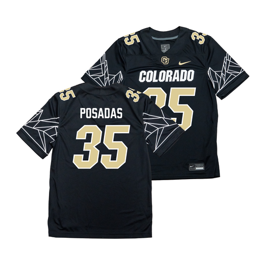 Nike Colorado Buffs Black NIL Game Replica Football Jersey - Antonio Posadas | #35