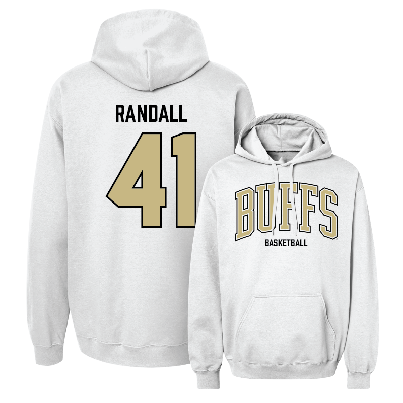 Men's Basketball White Arch Hoodie  - Nick Randall