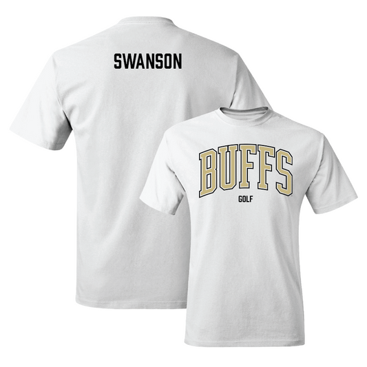 Men's Golf White Arch Tee  - Hunter Swanson